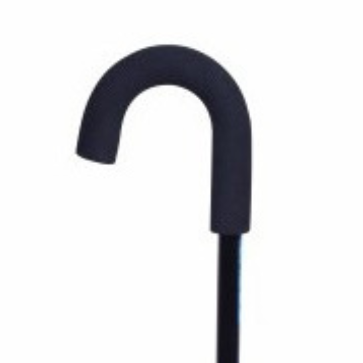 Foam hand-grip for crook handle walking stick