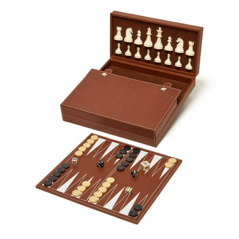 Brouk and Co. Bryson Backgammon and Chess Set