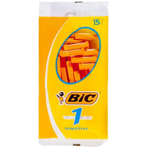 Bic Sensitive Shaver Single Blade 15's