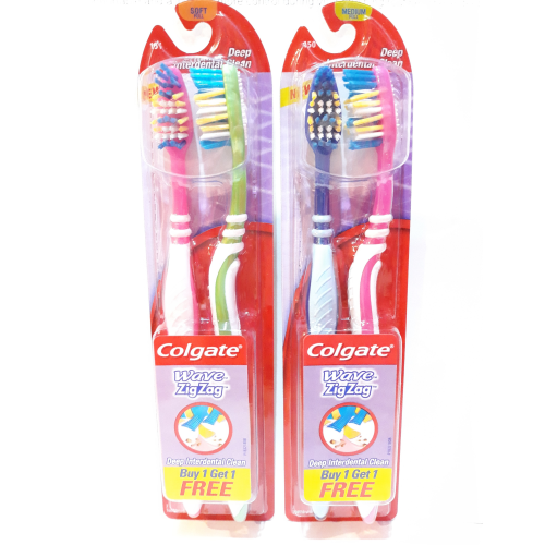 COLGATE WAVE ZIGZAG TOOTHBRUSH - INTERDENTAL CLEAN