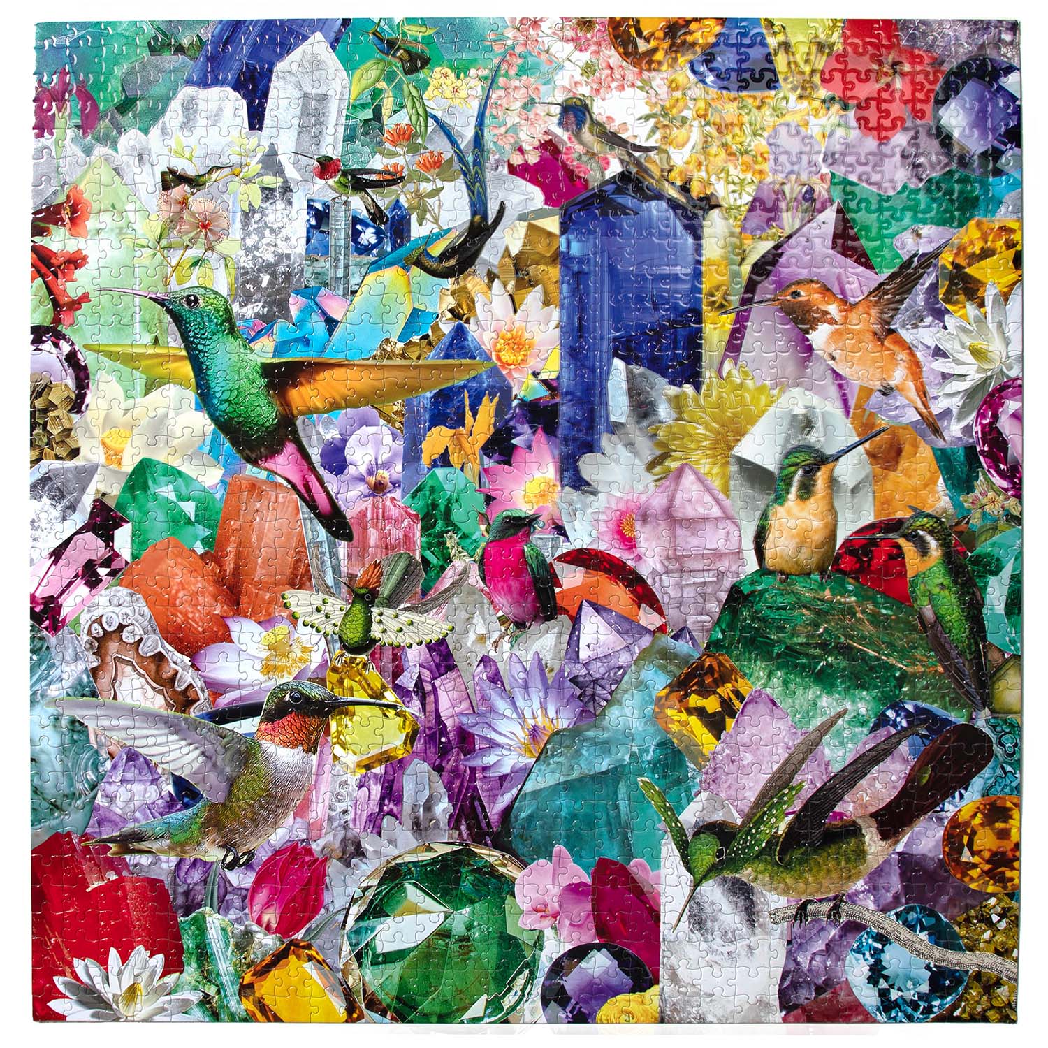 1000 Piece Hummingbirds And Gems Puzzle