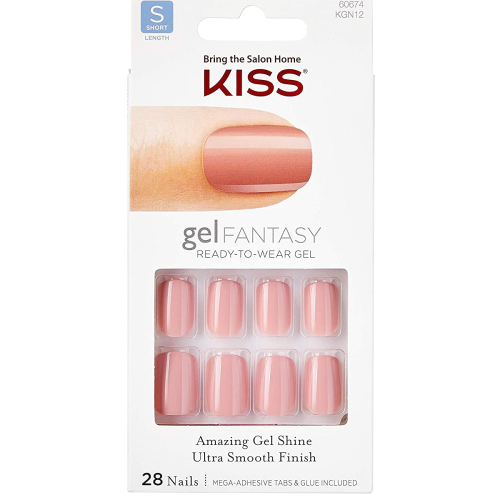 Kiss Nails Gel Fantasy Short Design Press On Nails