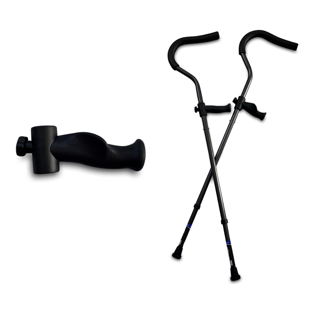 Millennial Medical Freedom Life Crutch with Ergonomic Handles & Articulating Tips - Fits Up to 6'0" - Senior.com Crutches