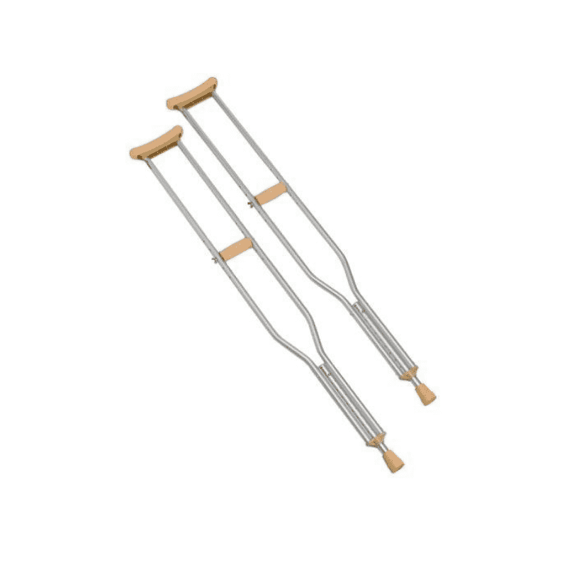 Carex Push Button Aluminum Crutches - Senior.com Crutches
