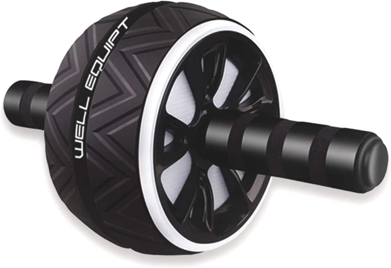 Ab Roller for Abs Workout - Ab Wheel Roller for Core Workouts - Exercise with Our Home Gym Workout Equipment for Men and Women - Includes Knee Pad - Well-Made, Rounded-Edges, Non-Slip