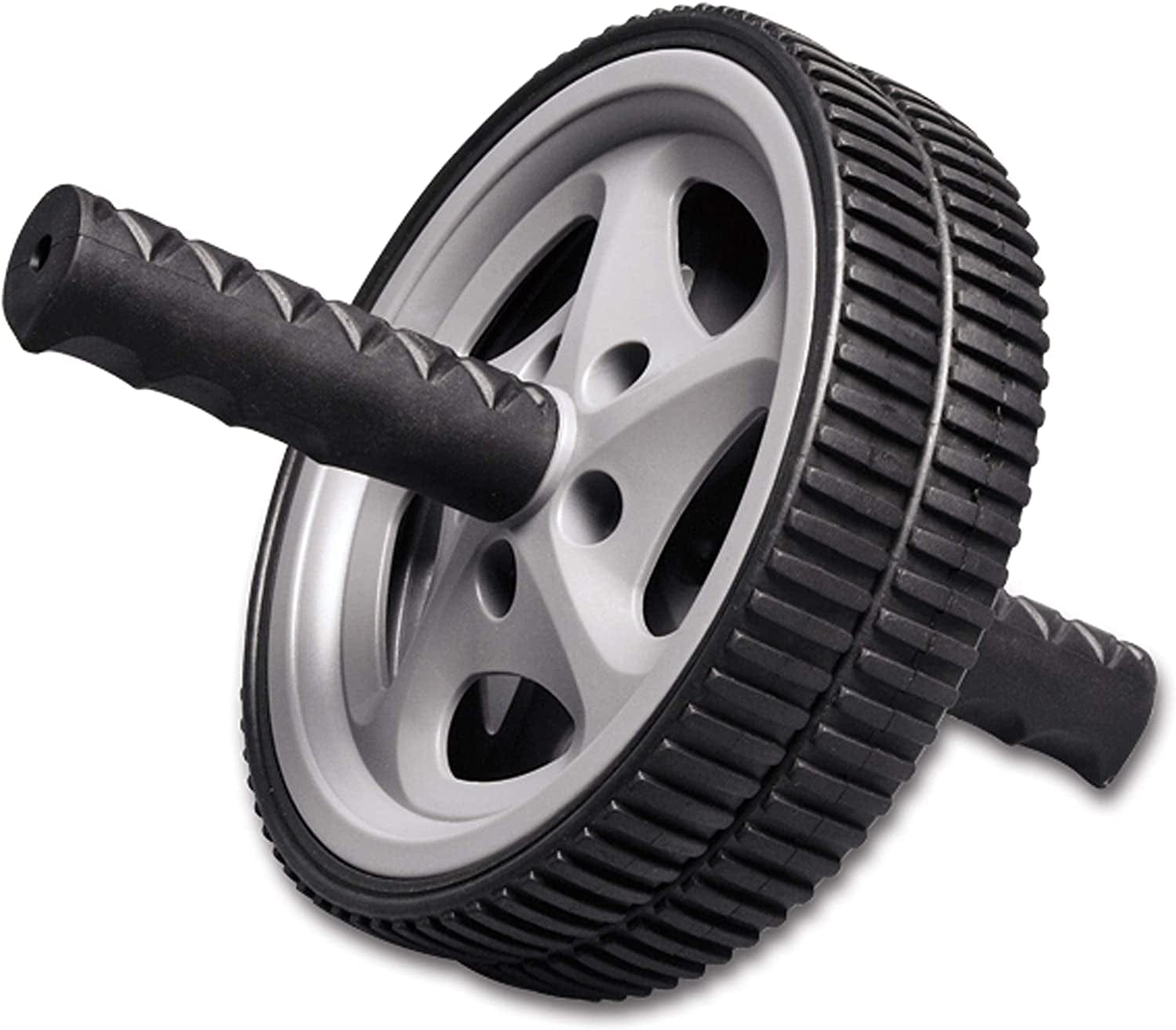 Body-Solid Tools BSTAB1 Ab Roller Wheel for Abdominal Workout Exercises, Oblique Plank, Core Stregthening,Black