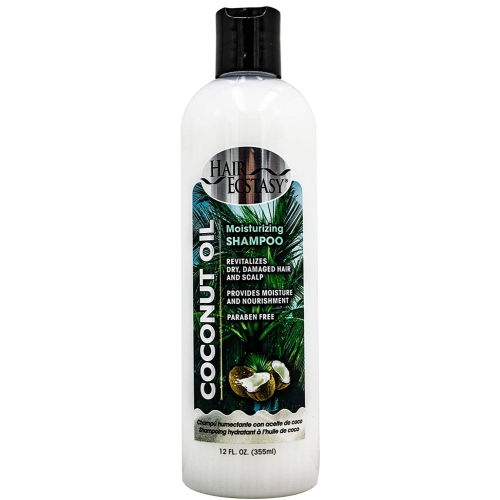 HAIR ECSTASY COCONUT OIL MOISTURIZING SHAMPOO 12OZ