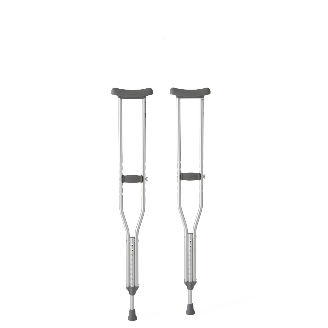 Medline Guardian Standard Push-Button Underarm Crutches - Senior.com Push-Button Crutches