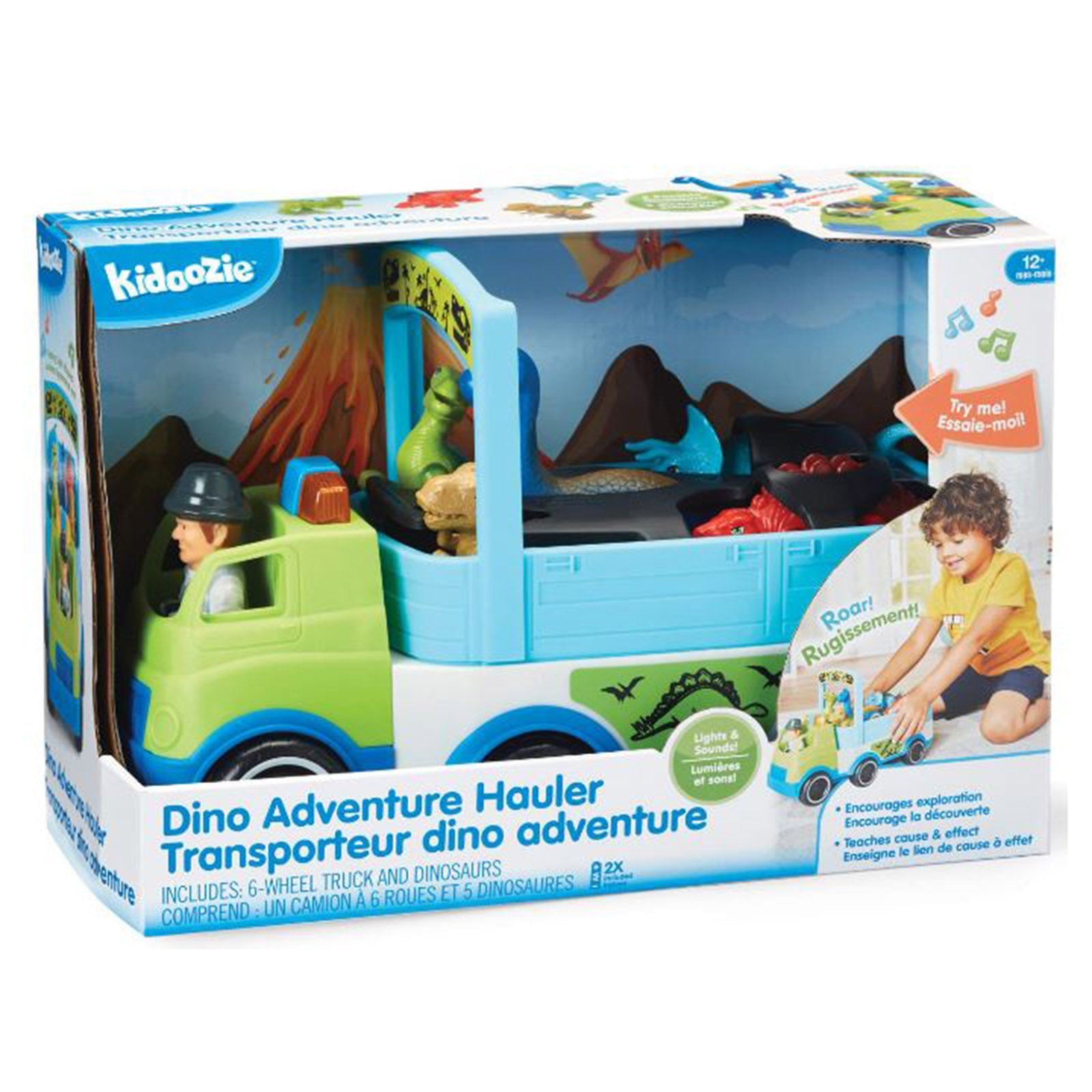 Kidoozie Be Active Dino Adventure Hauler Set