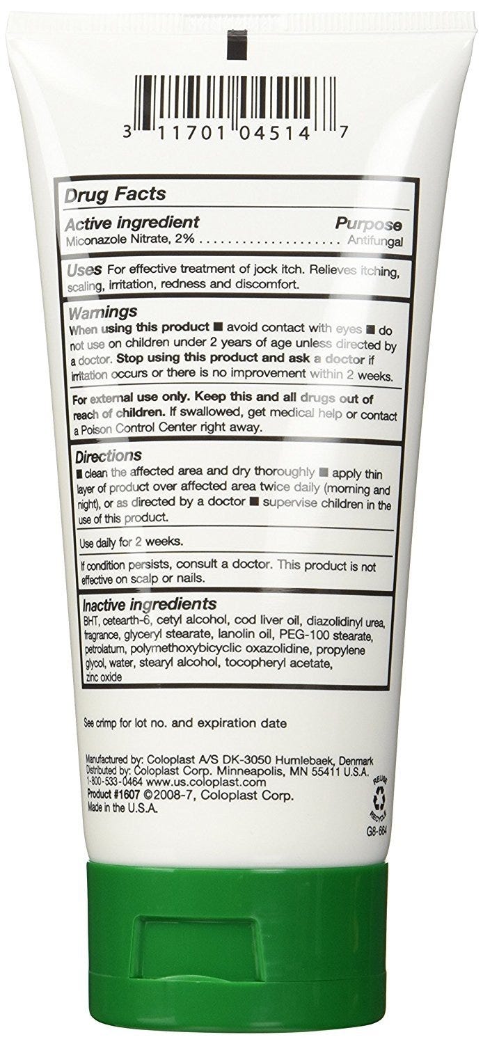 Baza Antifungal Skin Protectant 2 Ounces Case of 12, Scented